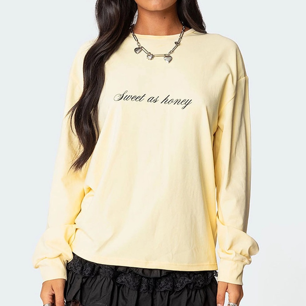 Sweet as Honey Yellow Long Sleeve Top